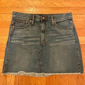 Jcrew Jean Mini Skirt